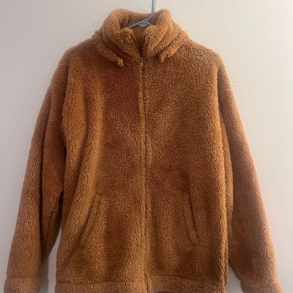 G by Giuliana Women’s Brown Fluffy Jacket size XS